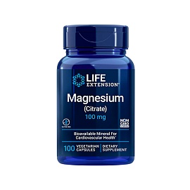 Life Extension Magnesium Citrate 100 Vegatarian Capsules 