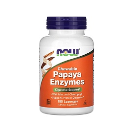 NOW Papaya Enzymes 180 Lozengels