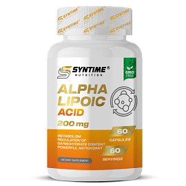 Syntime Nutrition Alpha Lipoic Acid 200 mg 60 Caps 