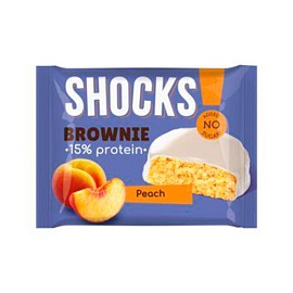 Fitnes Shock Protein Brownie 50 g Peach