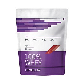 LevelUp 100% Whey 454 g Клубника 