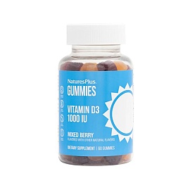 NaturesPlus Vitamin D3 1000 iu Mixed Berry 60 Gummeis 