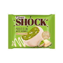 Fitnes Shock Protein Brownie 50 g Pistachio