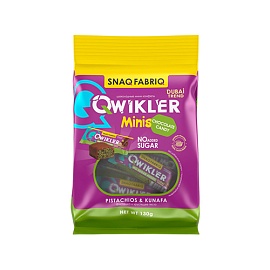 Snaq Fabriq Qwikler Minis 130 g Pistachios & Kunafa 
