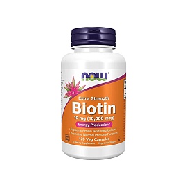 NOW Biotin 10 mg 120 Veg Caps 