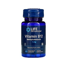 Life Extension Vitamin B12 Methylcobalamin 1 mg 60 veg lozenges 