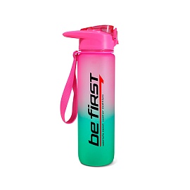 Бутылка для воды Be First 900 мл Розово-зеленая матовая тритан (SN2035-Pink-Green-Frost)
