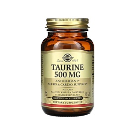 Solgar Taurine 500 mg 100 Veg Caps