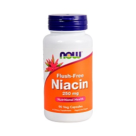 NOW Niacin 250 mg 90 veg capsules 
