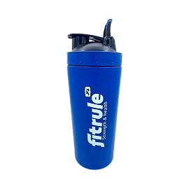FitRule Шейкер Алюминивый с прозрачной вставкой 700 ml Синий