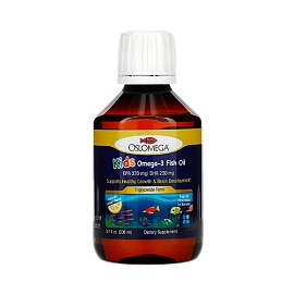 Oslomega Kids Omega-3 Fish Oil 200 ml Natural Lemon Flavor