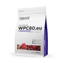 OstroVit WPC80.eu 900 g Chocolate-Raspberry