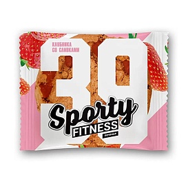 Sporty Protein Печенье 60 g Клубника со сливками 