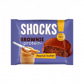 Fitnes Shock Protein Brownie 50 g Peanut Butter