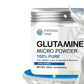 Natural Time Glutamine 150 g Unflavored