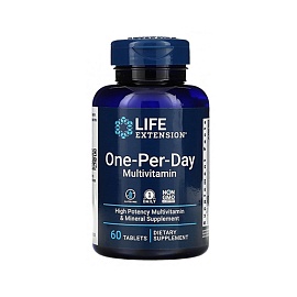 Life Extension One-Per-Day Miltivitamin 60 tablets 