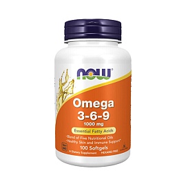 NOW Omega 3-6-9 1000 mg 100 softgels 