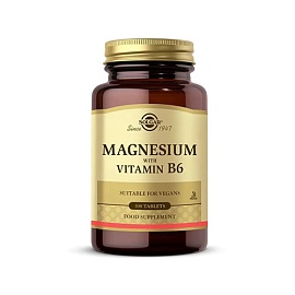 Solgar Magnesium with Vitamin B6 100 Tabl 