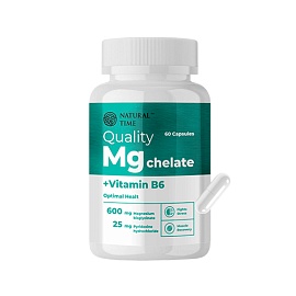Natural Time Quality Msgnesium Chelate 60 Caps