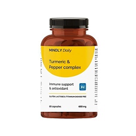Mindly - Turmeric & Pepper complex 60 Caps
