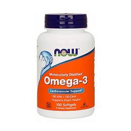 NOW Omega-3 100 softgels