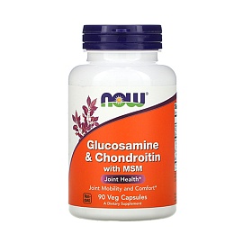 NOW Glucosamine & Chondroitine with MSM 90 veg caps