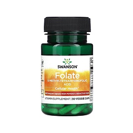 Swanson Folate 800 mcg 90 veg caps