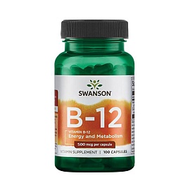 Swanson B-12 500 mcg 100 caps