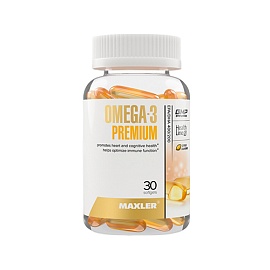 Maxler Omega-3 Premium 30 softgels Citrus