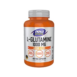 NOW Sports L-Glutamine 1000 mg 120 Veg Capsules 