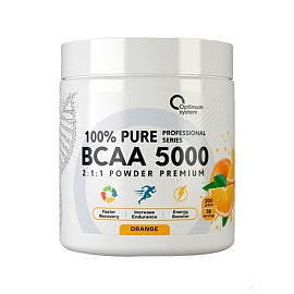Optimum System 100% Pure BCAA 5000 200 g Orange