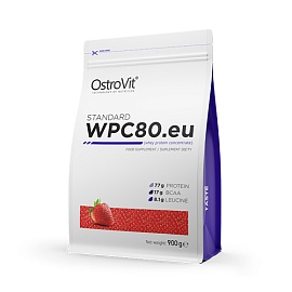 OstroVit WPC80.eu 900 g Strawberry