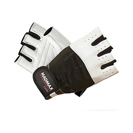 Mad Max Перчатки "Clasic" White\Black MFG-248 M