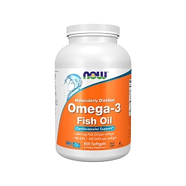 NOW Omega-3 Fish Oil 500 softgels 