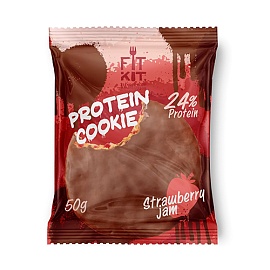 FitKit Protein Cookie 50 g Strawberry Jam