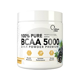 Optimum System 100% Pure BCAA 5000 200 g Blakcurrant 