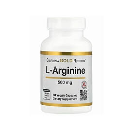 California Gold Nutrition L-Arginine 500 mg 60 Veg Caps 