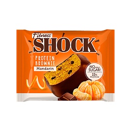 Fitnes Shock Protein Brownie 50 g Mandarin 