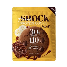 Fitnes Shock Protein Cookie Dessert 35 g Banana Brownie 