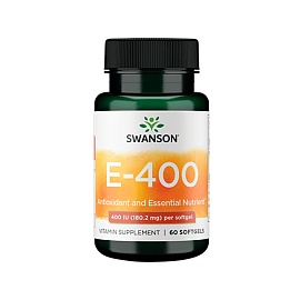 Swanson E-400 IU 180.2 mg 60 softgels 