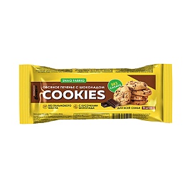 Snaq Fabriq Cookies Овсяное печенье с шоколадом 9 штук