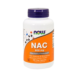 NOW NAC 600 mg 100 veg capsules 