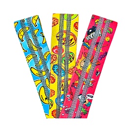 Fitrule Фитнес резинки тканевые принтоновые 3 шт (Банан, пончик, комикс)