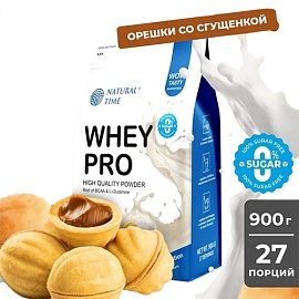 Natural Time Whey Pro 900 g Cookies with Condensed Milk 