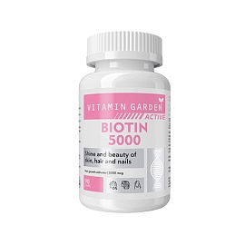 Vitamin Garden Biotin 5000 mcg Active 90 Caps