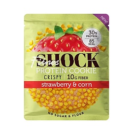 Fitnes Shock Protein Cookie Crispy 30 g Strawberry&Corn