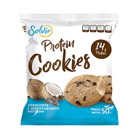 Solvie Protein Cookies 50 g Кокосове с шоколадными чипсами
