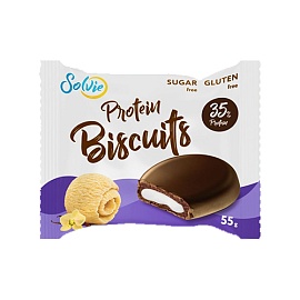 Solvie Protein Biscuits 55 g Пломбир 