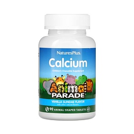 NaturesPlus Calcium Animal Parade 90 animal-shaped tablets Vanilla Sundae