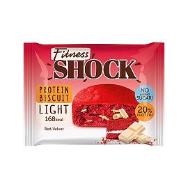 Fitnes Shock Protein Biscuit 40 g Red Velvet 